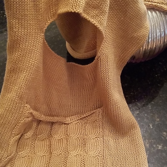 Wool blend fur scarf wrap with pocket - Picture 5 of 6